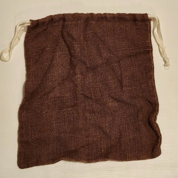 RARE McDonald's McCafe Burlap Coffee Sack Draw String Bag Top - Picture 2 of 2
